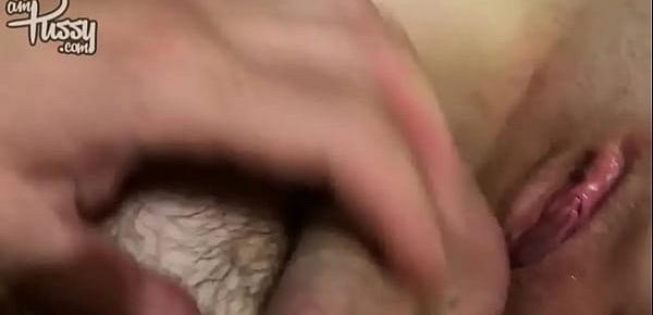  POV handjob by girlfriend at home